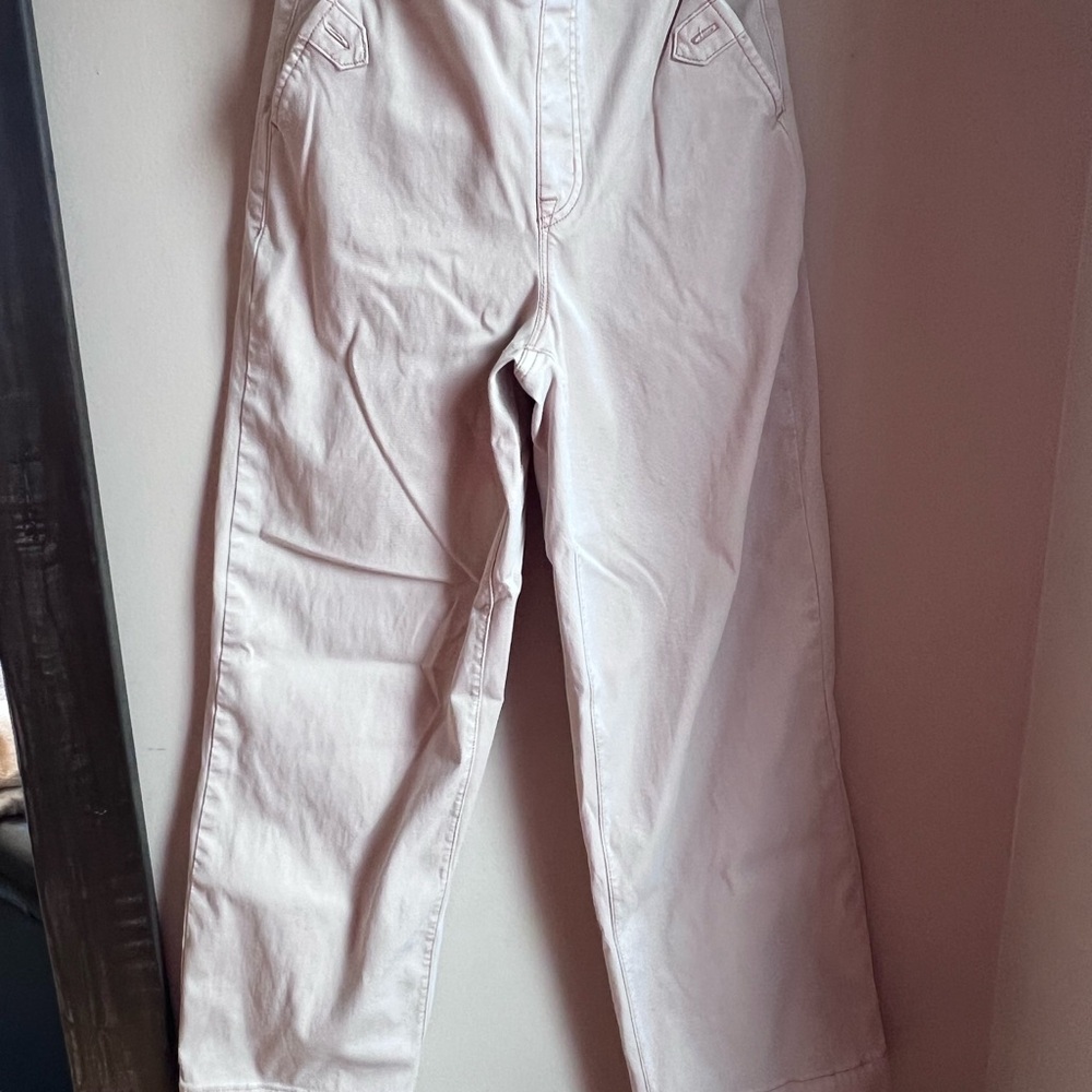 SPANX Cream Ankle Cropped Pants